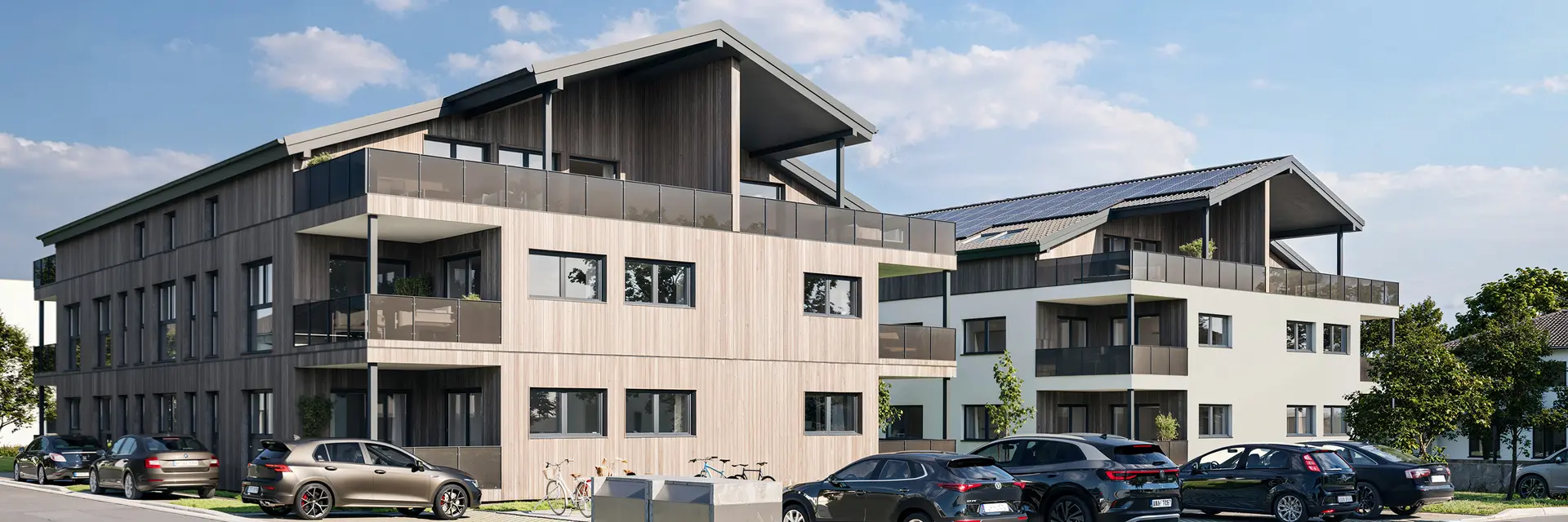 Mehrfamilienhaus in moderner Holzbauweise