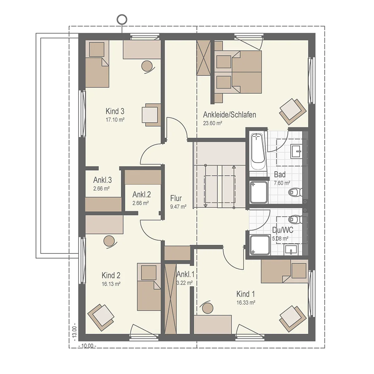 Grundriss von Haus Erlenried